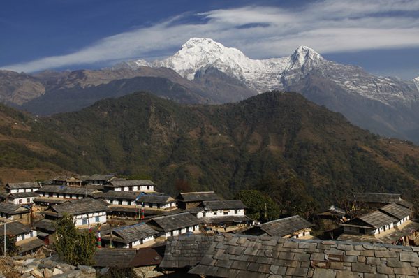 eco-trek-muldai-nepal-annapurnaVillage de Ghandruk